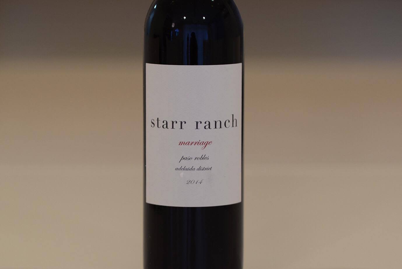 ワインに重ね合わせる人生 カリフォルニアワインの傑作 Starr ranch Marriage