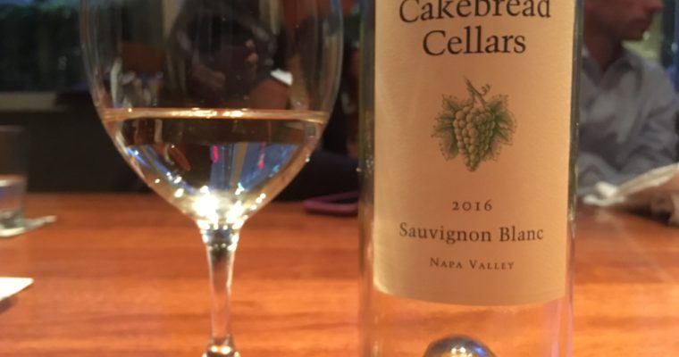 美味しそうな名前のカリフォルニアワイン Cakebread Sauvignon Blanc