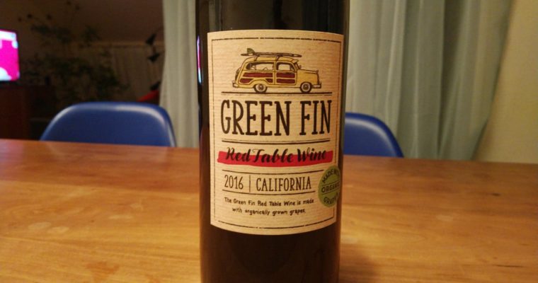 値段が手頃なカリフォルニアのオーガニックワイン Green Fin Red Table Wine