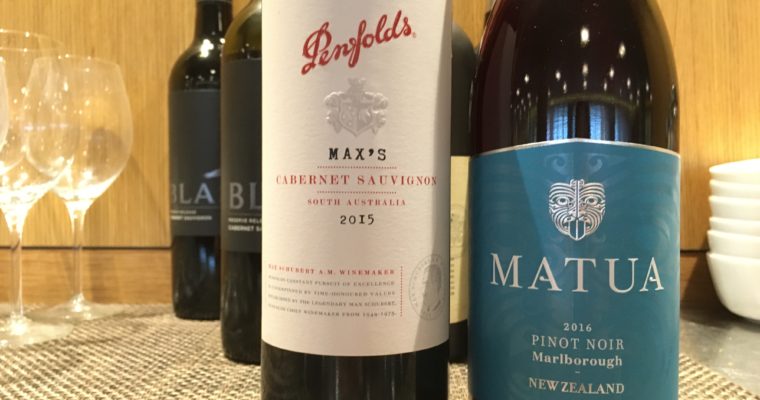 カルフォルニアで南半球のワイン飲み比べ